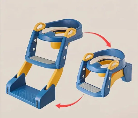 Entrenador de Baño para Bebés 3 en 1 con Escalera Antideslizante