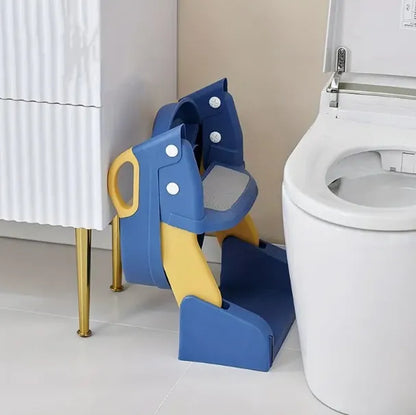 Entrenador de Baño para Bebés 3 en 1 con Escalera Antideslizante