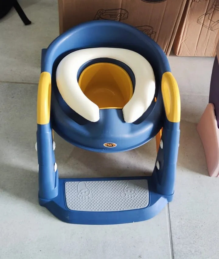 Entrenador de Baño para Bebés 3 en 1 con Escalera Antideslizante