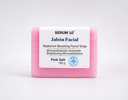Jabón Facial S10 - Pink Salt – Renovación y Luminosidad (120 g)