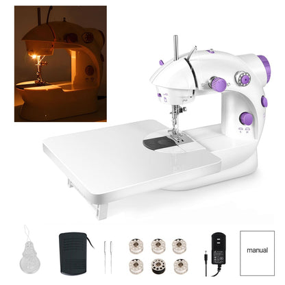 🧵 Mini Máquina de Coser Portátil: Kit con Mesa de Extensión