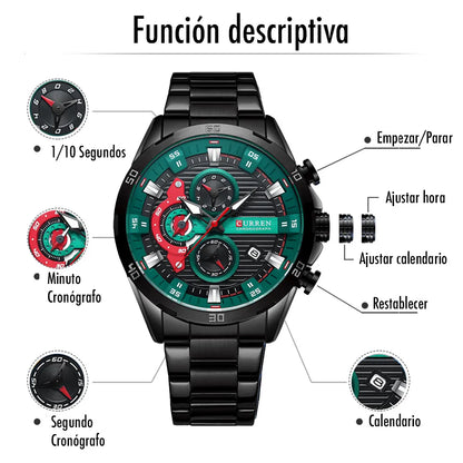 Reloj Curren 8402 para Hombre | Acero Inoxidable