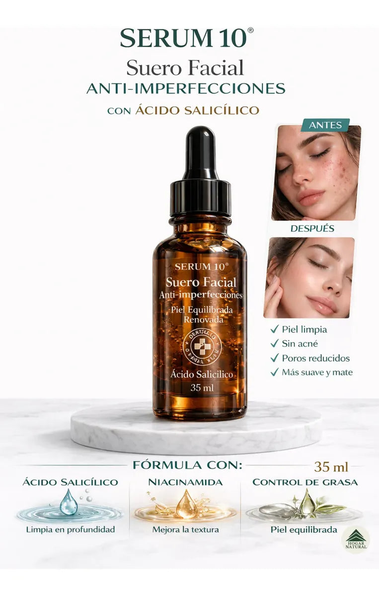 Kit Sérum Ácido Salicílico + Parches Invisibles S10