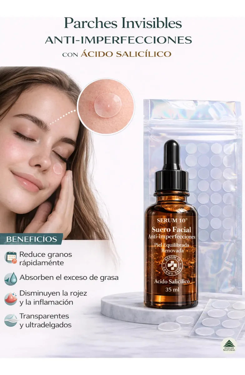 Kit Sérum Ácido Salicílico + Parches Invisibles S10