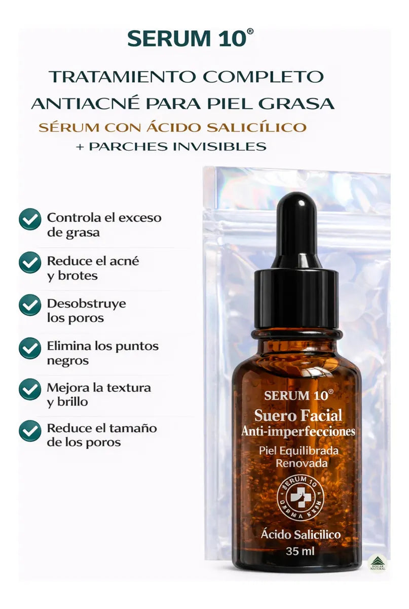 Kit Sérum Ácido Salicílico + Parches Invisibles S10