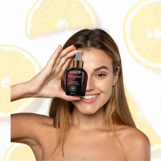 🍊 Sérum 10 Vitamina C + Ácido Hialurónico – Elixir de Luminosidad y Juventud ✨