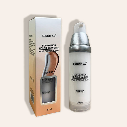 🪄 Base Mágica Serum 10: Tecnología Camaleón & SPF 50 ✨