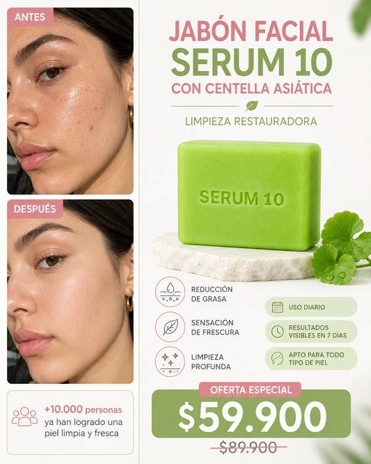 Jabón Facial Serum 10 con Centella Asiática