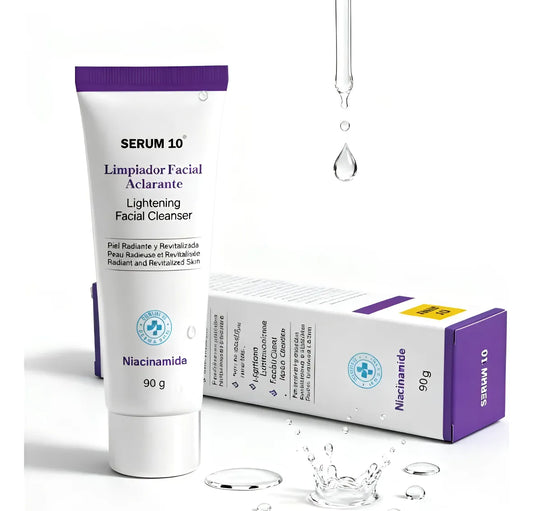 ✨ Limpiador Facial SERUM 10-Aclarante: Niacinamida + Ácido Kójico (90g) ✨