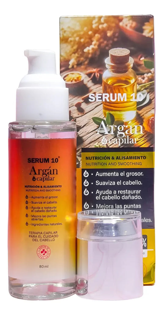 🌟 Sérum Reparador de Argán SERUM 10; Queratina – Reconstrucción Capilar Profunda ✨